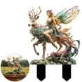 thumbnail image 2 of 2D Acrylic Garden Stake Decoration Handcrafted Figurine With Intricate Details, Large Pot Plants Ground Insert Accessories For Home Garden, Decorative Outdoor Stake For Fall And, 2 of 7