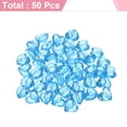 thumbnail image 3 of Uxcell 50pcs Acrylic Heart Beads 19x17mm Heart Shape Craft Loose Beads for Decoration Making Bracelet Necklace Jewelry Making, Deep Lake Blue, 3 of 6