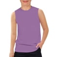 thumbnail image 2 of Nestiefly Boys Athletic Tank Tops Quick Dry Sleeveless Shirts Basketball Undershirts Kids Workout T-Shirts 2026 Light Purple 150, 2 of 4