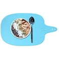 thumbnail image 2 of Sets de Table Ronds pour Table à Manger Antidérapants, Sets de Table en Silicone pour Enfants, Réutilisables, Imperméables et Lavables pour Restaurant, Bleu, 2 of 7