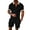 Black, variant on Vedolay Short Sets For Mens Men's 2 Piece Summer Tracksuit Shirt and Shorts Set Casual Sport Suit Quick Dry,Navy M