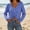 Blue, variant on ZGRBOU Womens Boho Off Shoulder Sheer Tops Long Sleeve Crochet V Neck Pullover Shirts Drawstring Hem Swimsuit Cover Up
