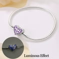thumbnail image 4 of KUNSIR Halloween Luminous Vintage Bracelet Heart Chain 925 Sterling Silver Charms Gift, 4 of 5