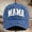 Blue, variant on HNMKIU Mama Hats For Women Adjustable Mini Baseball Cap Funny Novelty Idea Navy,One Size