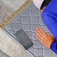 thumbnail image 4 of Prayer Mat Padded Prayer Mat Muslim Prayer Mat With Tassels compatible Kids Adults, Gray, 4 of 5