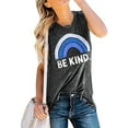 thumbnail image 1 of YourTops Women Be Kind T-Shirt Tank Blouse Rainbow Shirt, 1 of 2