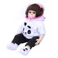 thumbnail image 1 of Muñeca, 48 cm/19 pulgadas, realista, suave, juguete para niña, muñeca bebé, estética elegante, 1 of 9