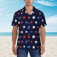 thumbnail image 2 of JUNZAN Watercolor Stars1 Pattern Hawaiian Shirt for Men,Summer Beach Casual Short Sleeve Button Down Shirts-3X-Large, 2 of 5