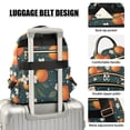 thumbnail image 3 of FORMRS Mini Backpack Purse for Women Quilted Travel Daypack Casual Shoulder Bag, Blue Floral Oranges, 3 of 7