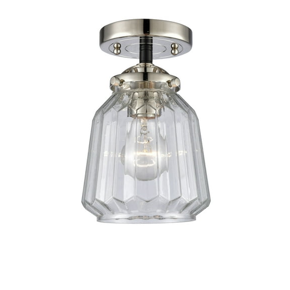 Innovations Lighting 284 Chatham Chatham 6" Wide Semi-Flush Ceiling Fixture - Black