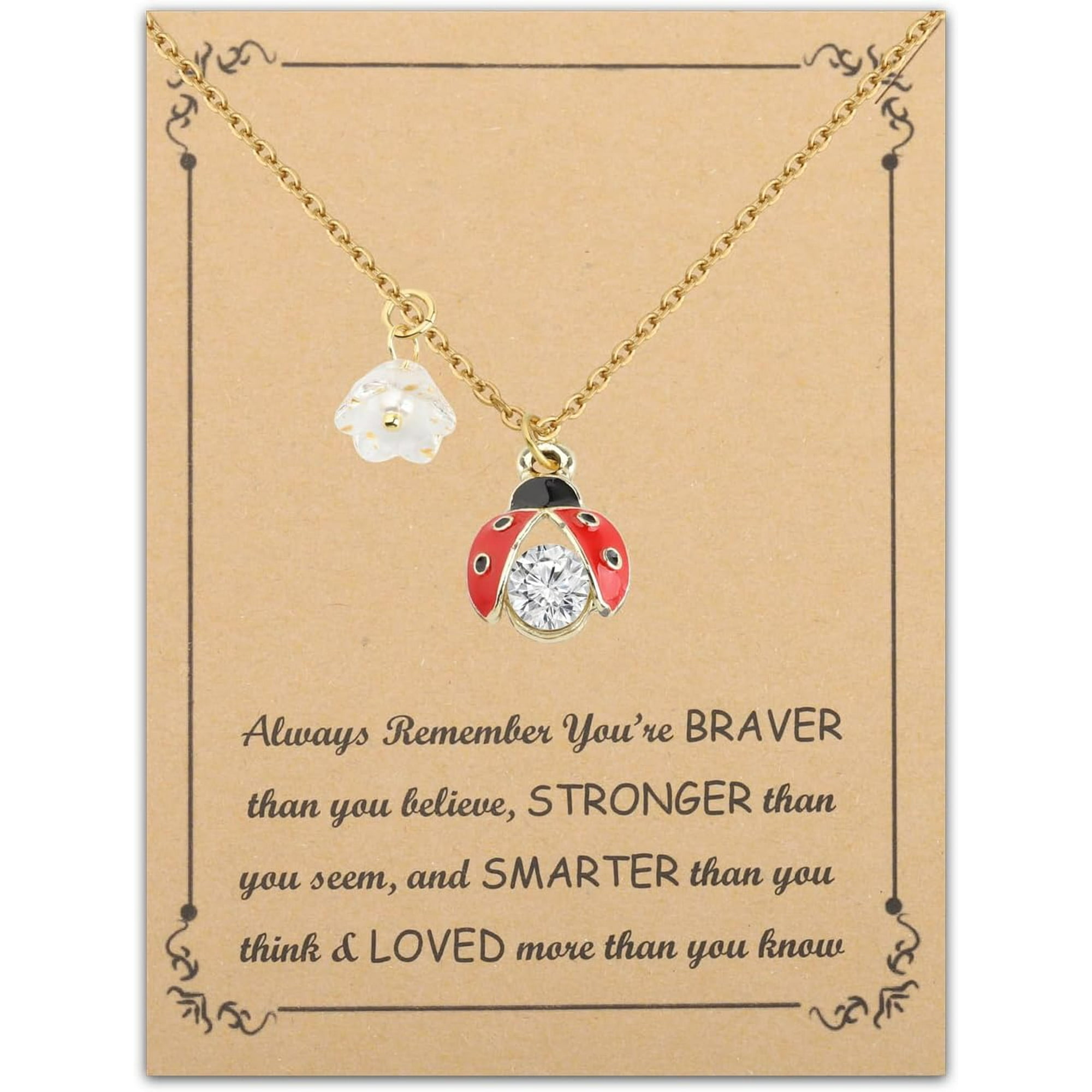 Ladybug charm necklace deals