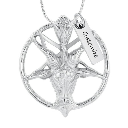 Personalized Goat Cremation Jewelry for Ashes Urn Necklace Lockets for Human Ashes Pet Ashes Holder