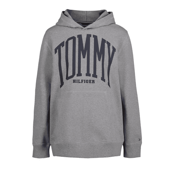 Tommy Hilfiger, Boys' Long Sleeve Pull-Over Hoodie, Gray, 3T