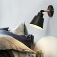 thumbnail image 5 of Fufafayo under $5 Wall Mounted Bedside Lamp, Iron Art Plain Wall Sconce, E27 Bulb Base Wall Light, Modern Wall Lamp for Bedroom Aisle Study Corridor, 5 of 8