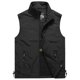 thumbnail image 4 of Chaleco de secado rápido para ocio al aire libre de primavera y verano para hombre, chaleco de fotografía con cuello Simple a la moda para hombre, 4 of 5