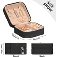 thumbnail image 5 of Coolnut Avocado Travel Jewelry Box PU Leather Jewelry Organizer Ideal Gift for Women Girls, Portable Mini Jewelry Travel Case for Stud Earrings Rings Necklaces Bracelets Women Gifts, 5 of 7