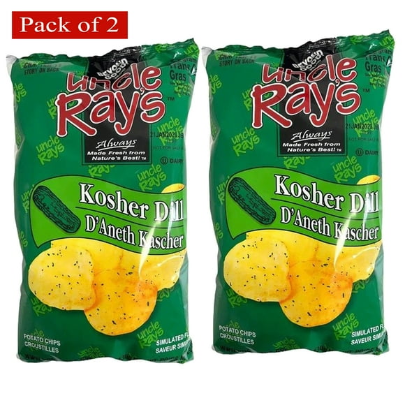 Uncle Ray's Chips Kosher Dill 130g (Pack of 2) $12.58 ea.