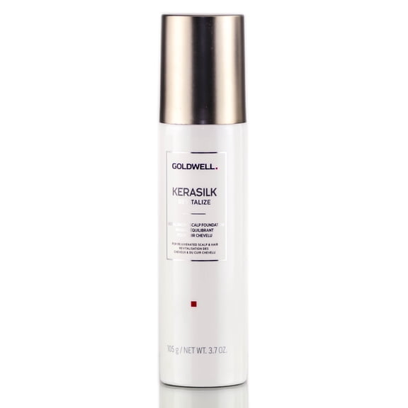 3.7 oz , Goldwell Kerasilk Revitalize Rebalancing Scalp Foundation, hair scalp beauty - Pack of 3 w/ Sleek 3-in-1 Comb/Brush