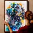 thumbnail image 6 of Afghan Hound Dog Painting Pictures Wall Decor Framed Canvas Prints Modern Gifts for Man Artwork Home Decor for Bedroom Living Room Office, 6 of 6