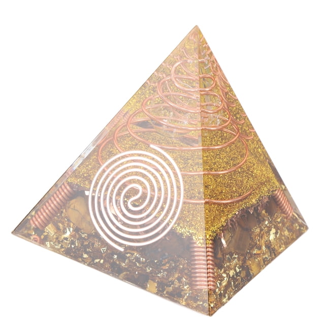 Ornement Pyramide Énergie Positive, Pyramide Énergie Positive Réduction du Stress Stable pour Bureau