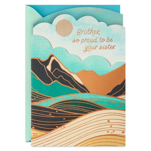 Hallmark Birthday Card for Brother From Sister (Happy to Be in Your Life)