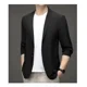 thumbnail image 2 of Traje de verano de seda de hielo de estilo occidental para hombre, ropa informal ultrafina para protección solar, chaqueta ligera de una sola pieza para primavera y otoño, 2 of 5
