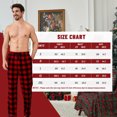 thumbnail image 4 of Vulcanodon Mens Fleece Pajama Pants, Ultra Soft Plaid Lounge Pants with Pockets Button Fly Sleep Bottoms(BLUE GREEN PLAID, L), 4 of 4