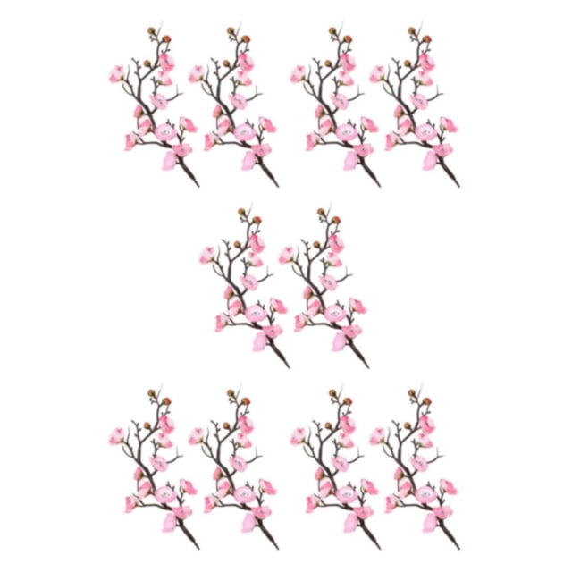 Ounissouiy 2 piezas de flores artificiales, rama de flor de ciruelo, flores simuladas, autoensamblaje, para el hogar, diseño de fiesta, Hotel Type2 NO2