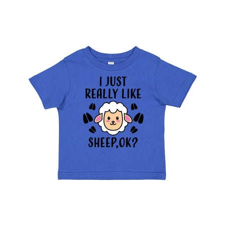 

Inktastic I Just Really Like Sheep Ok Gift Toddler Boy or Toddler Girl T-Shirt