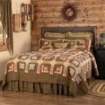 thumbnail image 4 of VHC Brands Tea Cabin Rustic Queen Quilt Green Patchwork Cotton Pre-Washed Square Bedroom Decor, 4 of 4