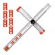 thumbnail image 1 of 2-In-1 Drilling Positioning Ruler, Square Woodworking Ruler, Cabinet Hardware Clamp, Cabinet Hole Drilling Template,B, 1 of 5