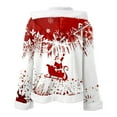 thumbnail image 5 of Hoodies for men Christmas Santa Cape with Hood Christmas Coat Cape Full Zip Jacket Thermal Outdoor Winter Coat Soft Warm Stand Collar Pullover Hoodie Sports Top, 5 of 6