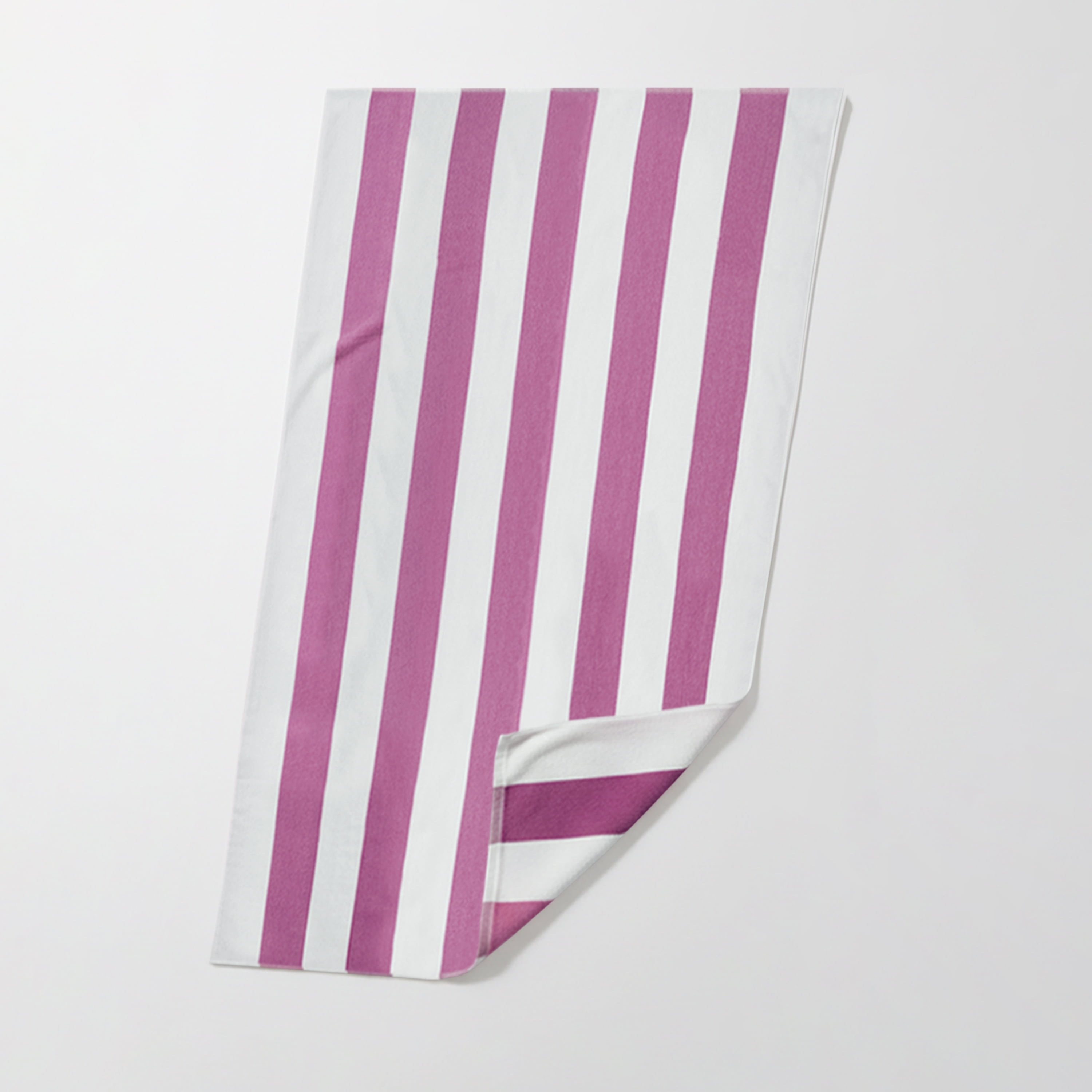 Mainstays Cabana Stripe Beach Towel, Lilac, 1 Piece, 30"x60''