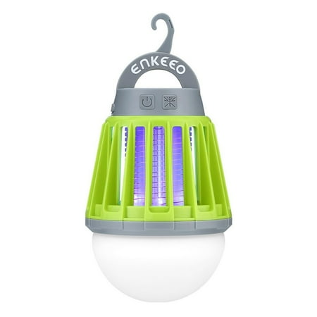 Mosquito Magnet Battery - Enkeeo Mosquito Zapper Lantern - Portable, Waterproof Bug Killer with 2000 mAh Rechargeable Battery (Green)