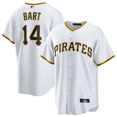 thumbnail image 1 of Camiseta clásica de béisbol blanca de local de Joey Bart de los Piratas de Pittsburgh, con número de estrella bordado.-XXL, 1 of 2