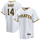 thumbnail image 1 of Camiseta clásica de béisbol blanca de local de Joey Bart de los Piratas de Pittsburgh, con número de estrella bordado.-S, 1 of 2