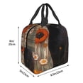 thumbnail image 3 of Disketp Black Cat in Wildflowers Bolsa Térmica para Almuerzo para Hombre y Mujer, Ideal para Trabajo, Senderismo y Picnic, 3 of 8