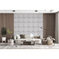 thumbnail image 4 of AG Trade Dundee Deco White Diamond PVC 3D Wall Panels, Decorative Wall Paneling 26.9 sq ft; 20" x 20", Pack of 10, 4 of 4