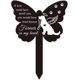 thumbnail image 1 of Estaca de jardín con forma de ángel y perro en forma de mariposa, placa conmemorativa para cementerio, estaca de acrílico para tumba, estaca de jardín impermeable para condolencias, estaca para, 1 of 8