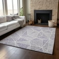 thumbnail image 6 of Addison Rugs Mayfield Washable Transitional Geometric Purple Rectangle Rug, 5' x 7'6", 6 of 6