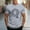 Gray#01, variant on Handshe Men's Casual Summer T-shirt Short Sleeve Letter Print Round Neck Blouse Comfortable Fashionable Apparel