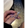 thumbnail image 5 of 1pc S925 Silver Snake Ring Cubic Zirconia Opening Adjustable Animal Band Ring for Women Fashion Rhinestones Jewelry Gifts for Teen Girls Friend Family, 5 of 5