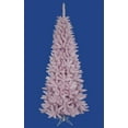 thumbnail image 1 of 9' Flocked Cupcake Pink Artificial Spruce Slim Christmas Tree - Unlit, 1 of 2