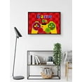 thumbnail image 3 of IDEA4WALL Framed Canvas Art Wall Decor Mario Video Arcade Playstation Console and Game On Pop Culture Pop Art - 24"x36", 3 of 4