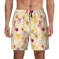 thumbnail image 3 of Uemuo Rabbit And Balloon Pattern Mens Swim Trunks Quick Dry Board Shorts with Mesh Lining, Stretch Beach Shorts Quick Dry No-Chafing Board Shorts-, 3 of 9