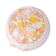 thumbnail image 3 of dianhelloya Nail Art Supplies 1 Box Faux Pearls Bowknot Shape Colorful Resin Nail Drill Decors Girls Heart Rose Flower Bear Shape Nail Accessories (Orange), 3 of 8