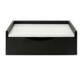 thumbnail image 5 of Kate and Laurel Kitt Modern Floating Shelf Side Table with Drawer, 12 x 18 x 7, Black and White, Decorative Marble and Wood Floating Nightstand with Pull Out Drawer and Cubby, 5 of 9