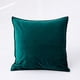 thumbnail image 1 of XmhyTop-A Fundas de almohada de terciopelo verde oscuro, Cojines decorativos suaves de 45 x 45 cm (juego de 2), 1 of 5