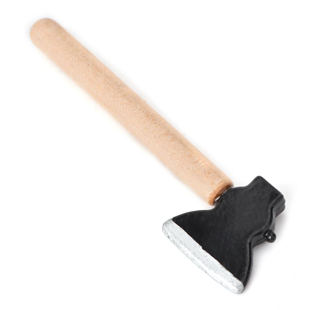 Miniature Farm Tools Wooden Handle Metal End Model for 1//12 Doll House Accessori