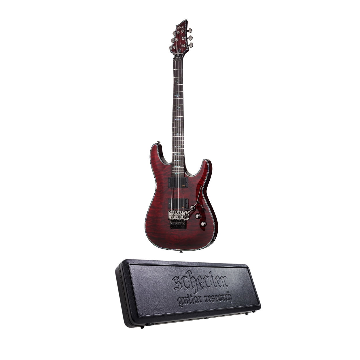 Schecter Hellraiser C-1 FR Electric Guitar (Black Cherry) With Schecter ...